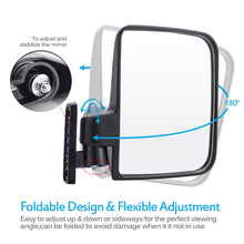 Load image into Gallery viewer, MICTUNING Golf Cart Mirrors Universal Folding Side View Mirrors Flexible Adjustment for Club Car for EZGO for Yamaha Zone Carts