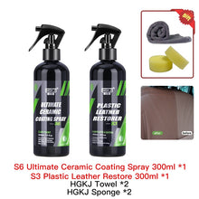 Load image into Gallery viewer, 9H Ceramic Car Coating Paint Care 300/100/50ml Polishing Paste Nano Products Hydrophobic Quick Coat Liquid Wax Car Care Kit HGKJ