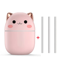 Load image into Gallery viewer, 200ml Air Humidifier Cute Kawaiil Aroma Diffuser With Night Light Cool Mist For Bedroom Home Car Plants Purifier Humificador