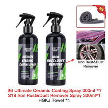 Load image into Gallery viewer, 9H Ceramic Car Coating Paint Care 300/100/50ml Polishing Paste Nano Products Hydrophobic Quick Coat Liquid Wax Car Care Kit HGKJ