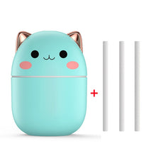 Load image into Gallery viewer, 200ml Air Humidifier Cute Kawaiil Aroma Diffuser With Night Light Cool Mist For Bedroom Home Car Plants Purifier Humificador