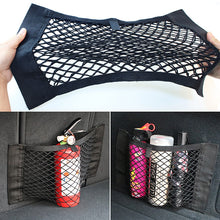 Load image into Gallery viewer, Car Back Rear Mesh Trunk Seat Elastic String Net Magic Sticker Universal Storage Bag Pocket Cage Auto Organizer Seat Back Bag
