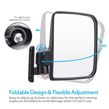 Load image into Gallery viewer, MICTUNING Golf Cart Mirrors Universal Folding Side View Mirrors Flexible Adjustment for Club Car for EZGO for Yamaha Zone Carts
