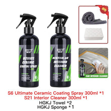 Load image into Gallery viewer, 9H Ceramic Car Coating Paint Care 300/100/50ml Polishing Paste Nano Products Hydrophobic Quick Coat Liquid Wax Car Care Kit HGKJ
