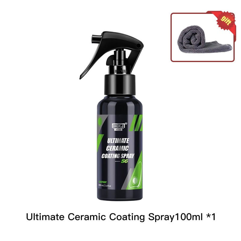 9H Ceramic Car Coating Paint Care 300/100/50ml Polishing Paste Nano Products Hydrophobic Quick Coat Liquid Wax Car Care Kit HGKJ