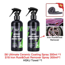 Load image into Gallery viewer, 9H Ceramic Car Coating Paint Care 300/100/50ml Polishing Paste Nano Products Hydrophobic Quick Coat Liquid Wax Car Care Kit HGKJ
