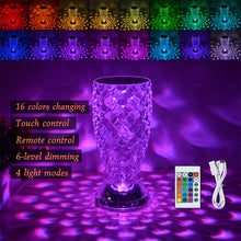 Load image into Gallery viewer, Fish Scale LED Crysta Touch Rechargeable Lamp
